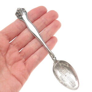 ALVIN Sterling Silver Antique Art Deco New Library Washington DC Coffee Spoon